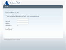 Tablet Screenshot of know.altigen.com